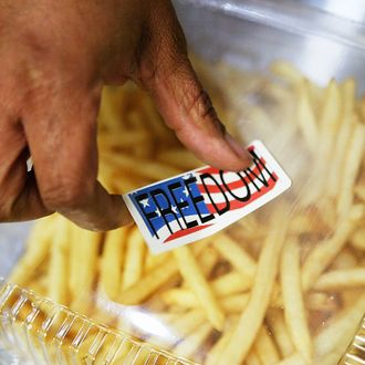 WASHINGTON - MARCH 12: A cashier put a 