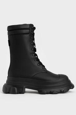 Charles & Keith Chunky Sole Padded Combat Boots
