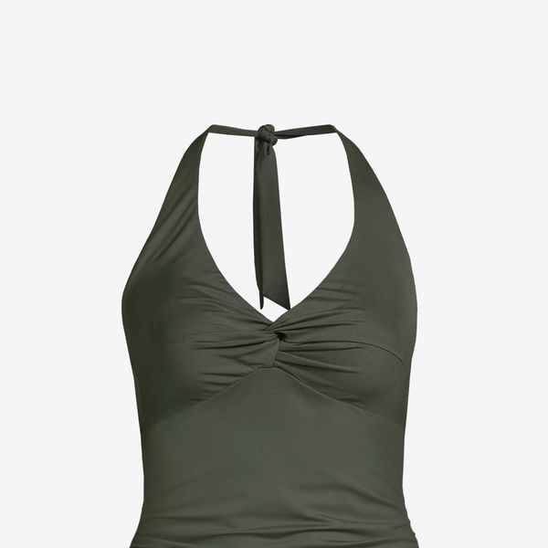Lands' End Women's Twist Halter Tankini Top