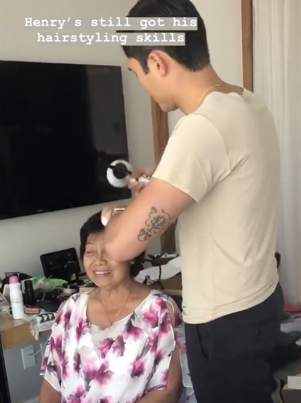 Henry Golding Did His Mom S Hair For The Red Carpet