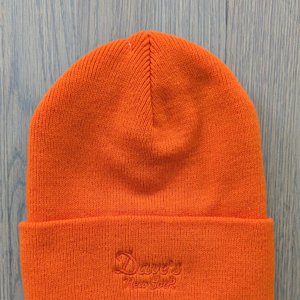 Dave’s New York Embroidered Vintage Logo Beanie