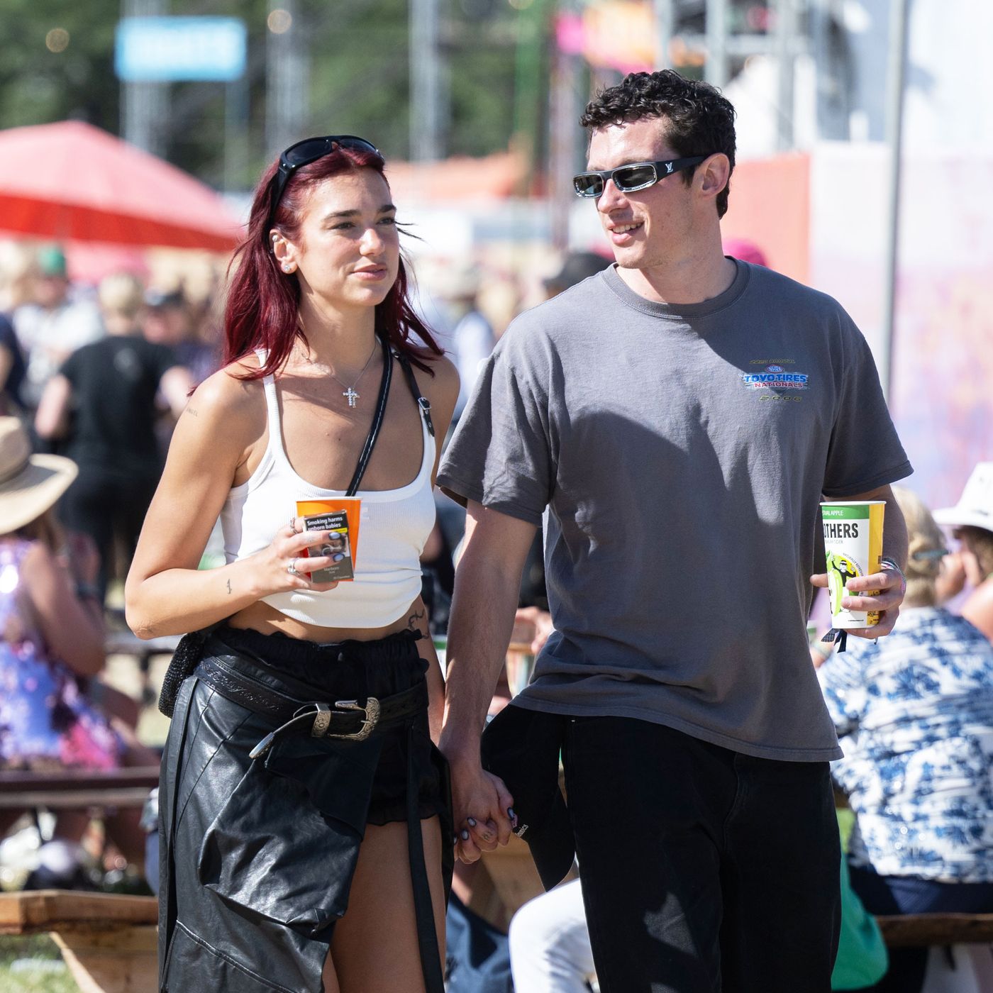 Dua Lipa and Callum Turner Hard-Launch at Glastonbury