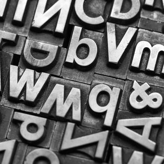 A view of lead letters in different types. Taken in studio with a 5D mark III.