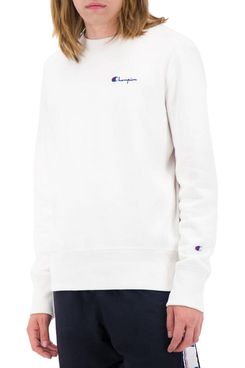 Champion Logo Cotton-Blend Sweatshirt
