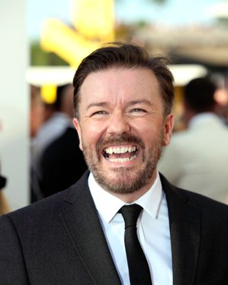 Ricky Gervais attends The 2012 Arqiva British Academy Television Awards at the Royal Festival Hall on May 27, 2012 in London, England.