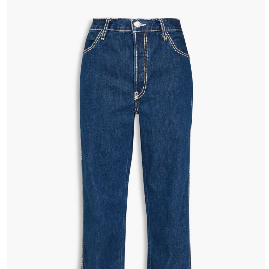 Re/Done High-Rise Straight-Leg Jeans