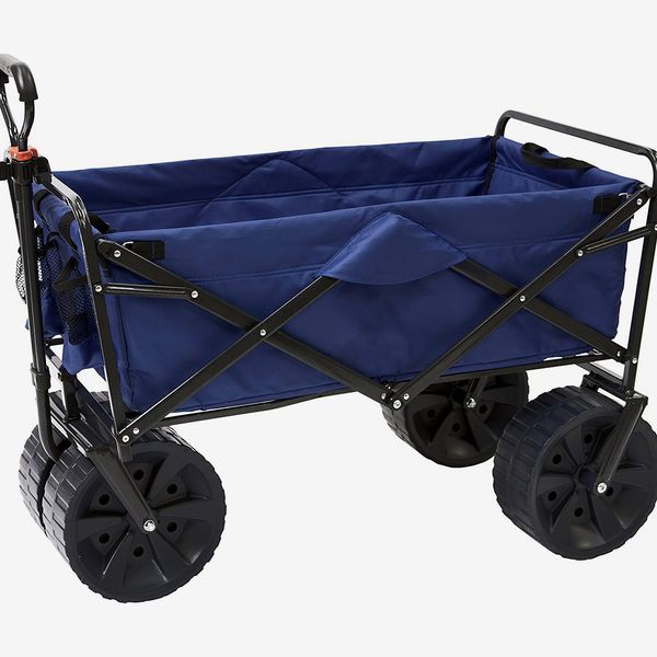 Mac Sports Heavy Duty Collapsible Folding All Terrain Utility Beach Wagon Cart