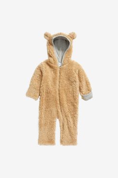 Nordstrom Cozy Plush Fleece Bear Romper