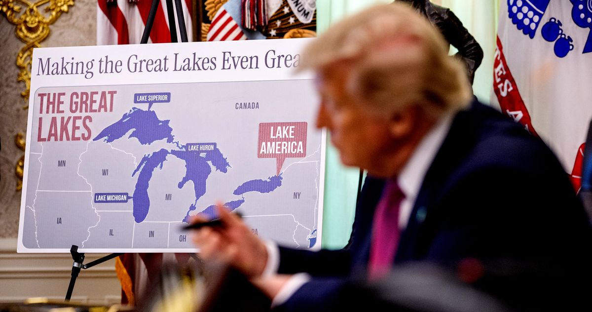 Trump Makes Good On Ridiculous ‘Lake of America' Rebranding