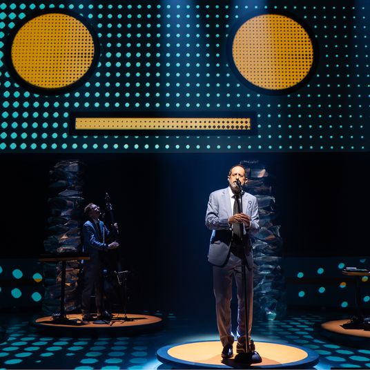 Vito Dieterle, Ian Riggs, Ethan Lipton, and Eben Levy in 'We Are Your Robots.'