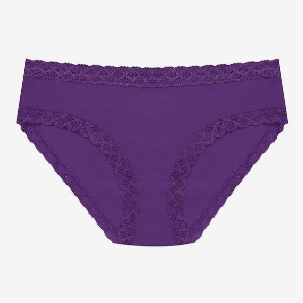 Natori Bliss Cotton Girl Brief - Dark Wisteria