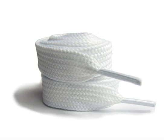 Rope White Grey Shoe Laces with Gold Tips - From Loop King™