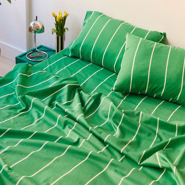 Dusen Dusen Lawn Stripe Sheet Set - Queen