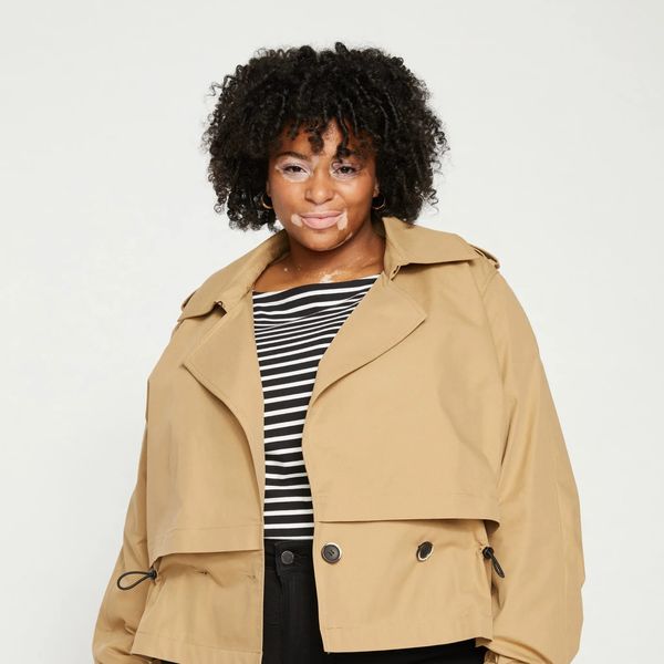 Universal Standard Leonard Cropped Trench Coat