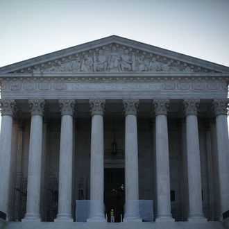 An exterior view of the U.S. Supreme Court is seen on June 21, 2012 in Washington, DC. The Supreme Court is expected to hand down its ruling on the Healthcare Reform Law before the end of its 2011-2012 term. 