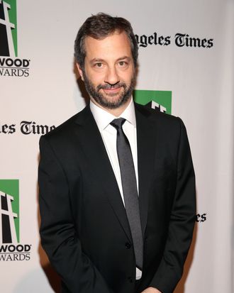 HOLLYWOOD, CA - OCTOBER 22: Honoree Judd Apatow arrives at the 16th Annual Hollywood Film Awards Gala presented by The Los Angeles Times held at The Beverly Hilton Hotel on October 22, 2012 in Beverly Hills, California. (Photo by Christopher Polk/Getty Images for HFAG)