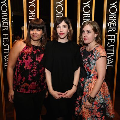 Janet Weiss, Carrie Brownstein and Corin Tucker of the band Sleater-Kinney.