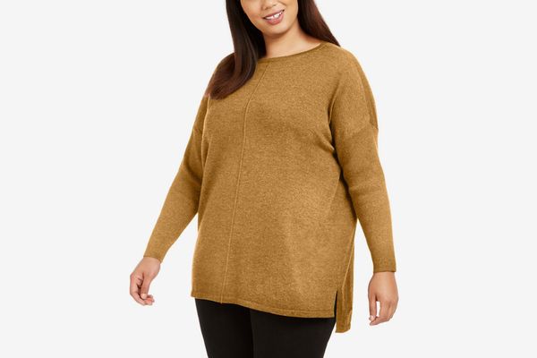 Style & Co Plus Size Seam-Front Tunic Sweater