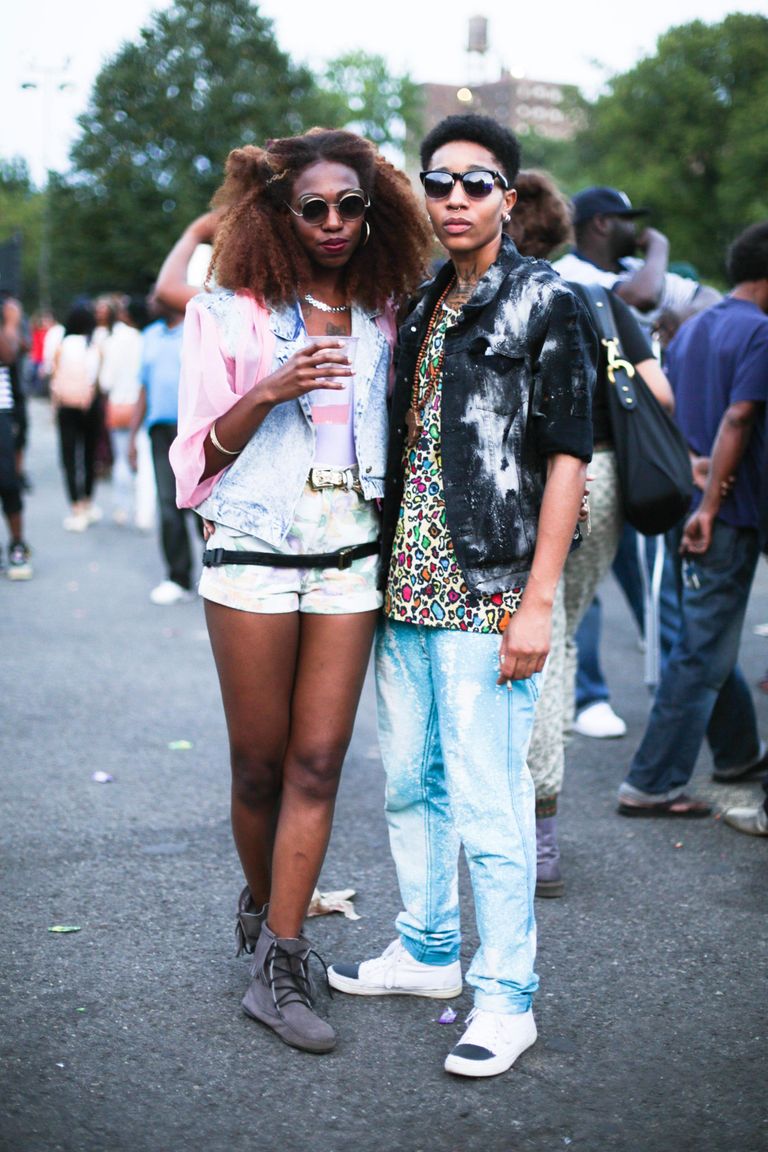 Street Style: Crop Tops, Colors, and Wild Prints at the Afropunk Fest