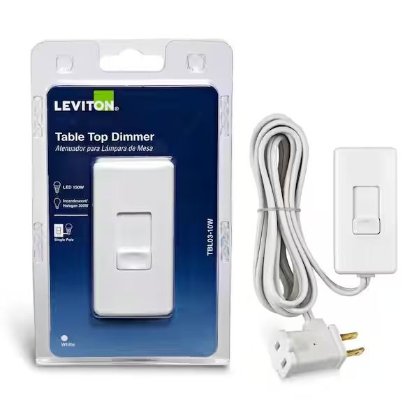 Leviton Table Top Plug In Lamp Dimmer