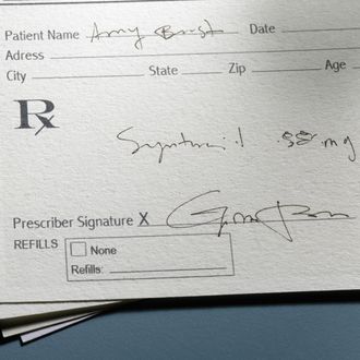 Doctor's prescription slip