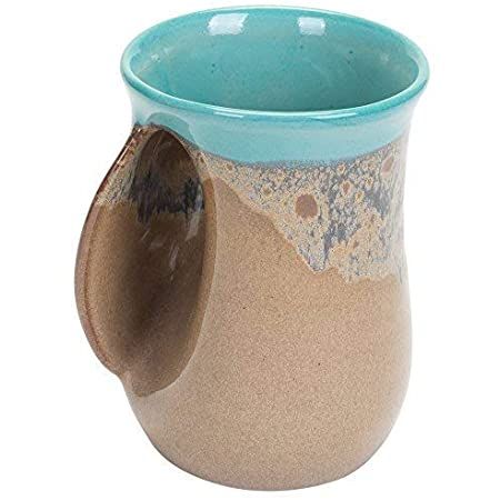 Clay in Motion Handwarmer Mug (Left Hand, Island Oasis)