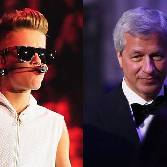 Justin Bieber and Jamie Dimon