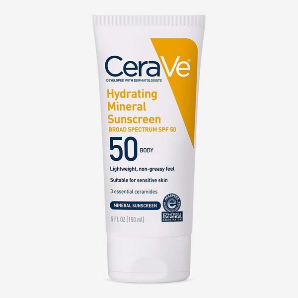 CeraVe Mineral Sunscreen Lotion SPF 50 Face Lotion with Zinc Oxide