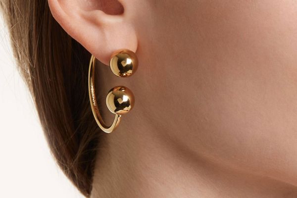 JW Anderson Sphere-End Hoop Earrings