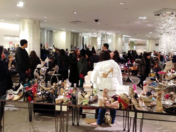 Saks 5th Ave Women's Shoe Floor