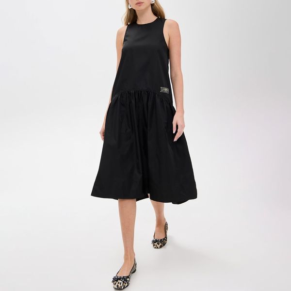 Ganni Duchesse Nylon Midi Dress