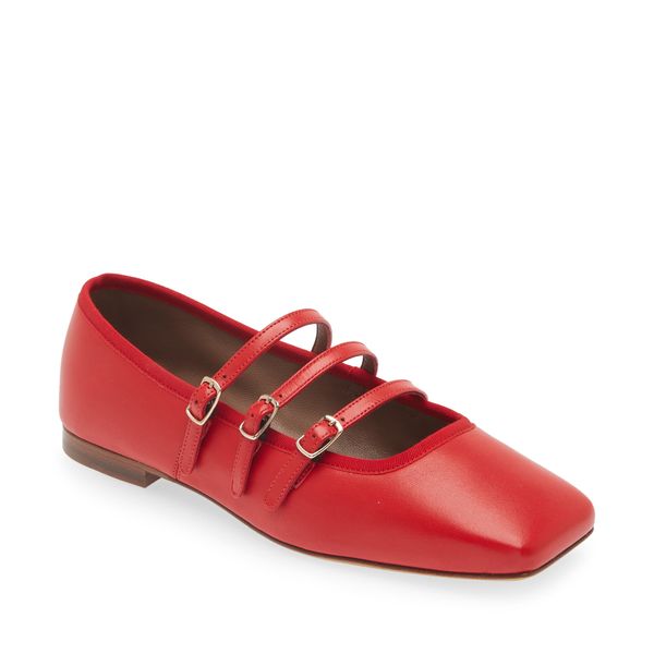 Mansur Gavriel Square Toe Mary Jane Flat