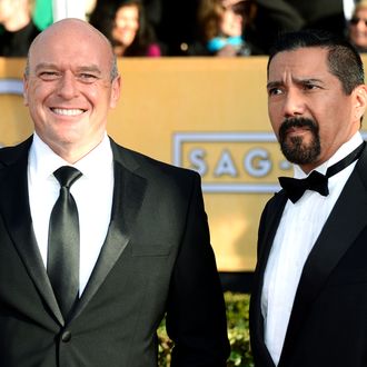 Actor Dean Norris arrives at the 19th Annual Screen Actors Guild Awards held at The Shrine Auditorium on January 27, 2013 in Los Angeles, California.