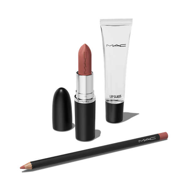 MAC Claim To Fame Lipstick, Lip Liner + Lip Gloss Trio Gift Set