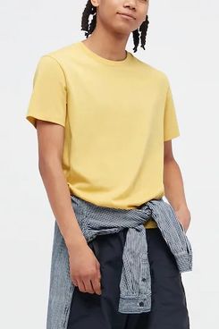 Uniqlo Dry Color Crew Neck Short-Sleeve T-Shirt (Yellow)
