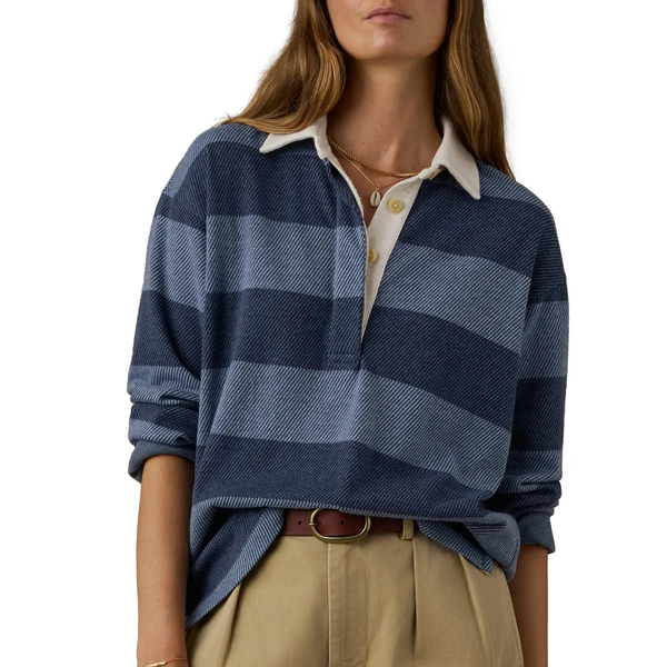 Faherty Legend Rugby Stripe Sweater