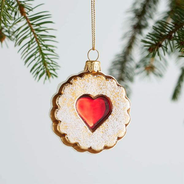 Sur La Table Linzer Cookie Glass Ornament