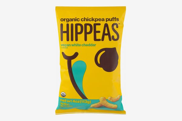 Hippeas Organic Chickpea Puffs, Vegan White Cheddar, 4 Oz.