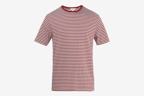 Sunspel Striped Cotton-Jersey T-shirt