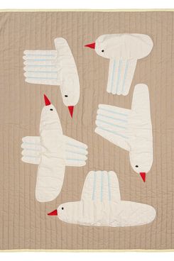 Ferm Living Bird Quilted Blanket