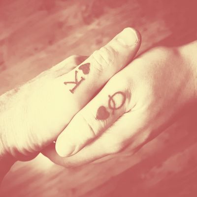 Her One His Only Couple Tattoo Meaningful Matching Tattoo for