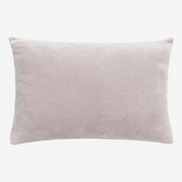 Kate Spade Mushroom Reversible Velvet & Linen Pillow