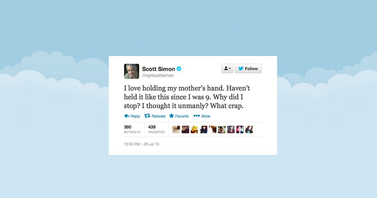 Nprs Scott Simon Is Live Tweeting His Mothers Death And Making 