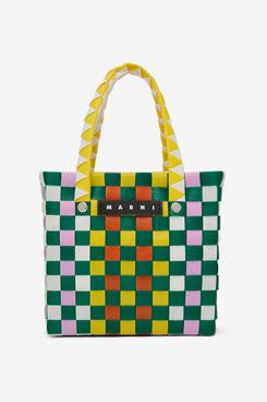 Marni Kids Bolso Tote Micro Basket Multicolor