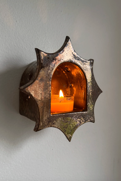 Pink Lemon Ceramics Antiqued Gold Star