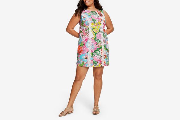 Lilly Pulitzer for Target Plus Size Nosey Posie Sleeveless Round Neck Shift Mini Dress