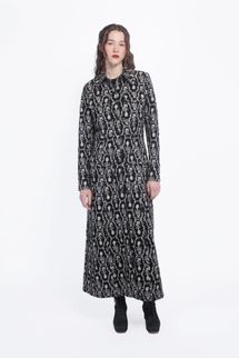 Anna Sui Sleeping Beauty Embroidered Faux Suede Long Coat