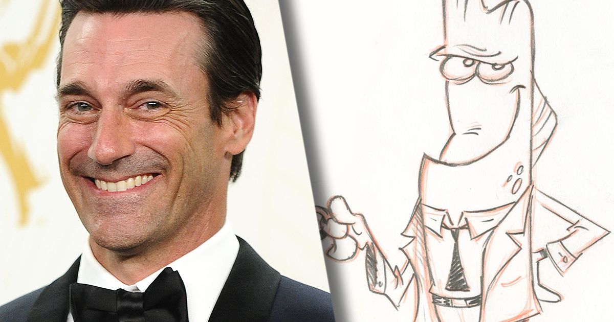 喬哈姆 (Jon Hamm) 在艾美獎獲獎後的一圈讓他海綿寶寶