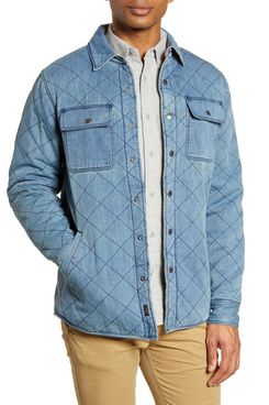 Faherty Reversible Organic Cotton Shirt Jacket