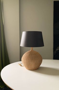Atelier Vime Editions Rattan-and-Wood LP2 Table Lamp